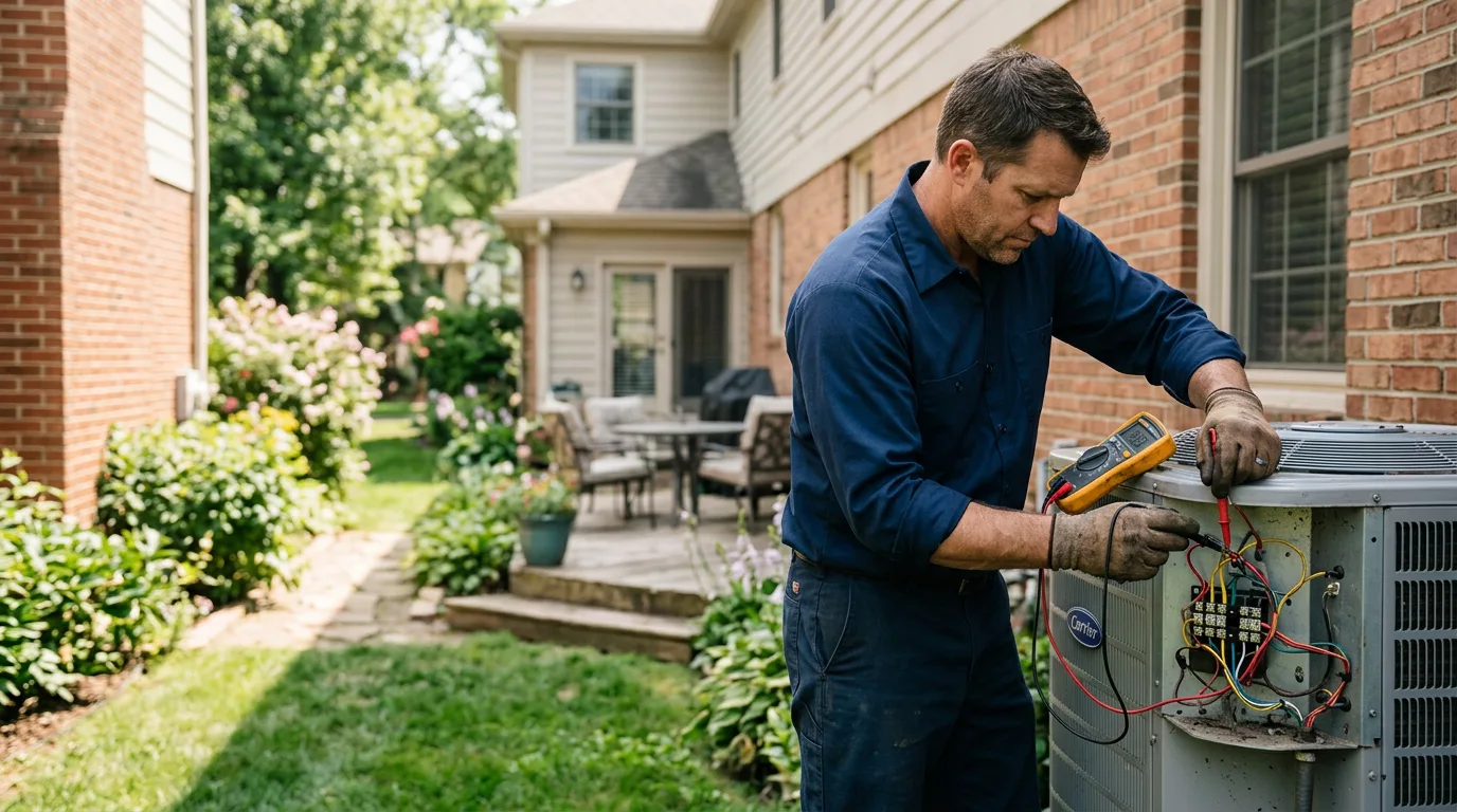 HVAC technician working near Inlet Beach, FL
